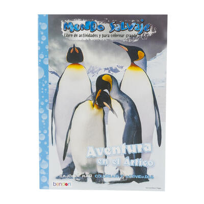 80pg adventure in the arctic coloring book -- 24 per case