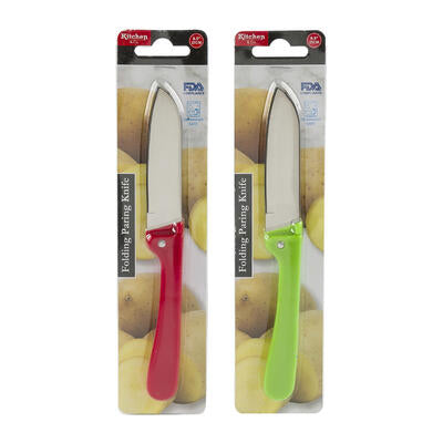 folding kitchen knives - 8.5 in - 2 assorted colors -- 48 per case