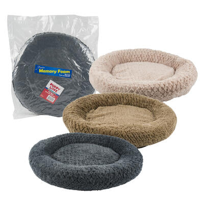 memory foam pet bed - 21.7 - 3 assortments -- 6 per case