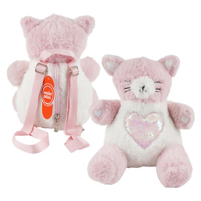 kitty critter plush backpack - licensed items -- 24 per case