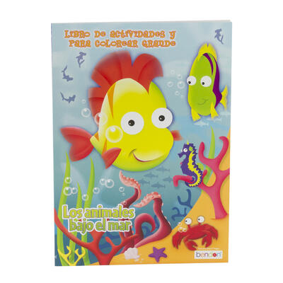 los animales bajo el mar coloring book - 80pg -- 24 per case