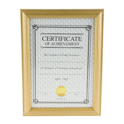 gold certificate frames - 13x10 -- 36 per case
