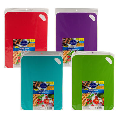 chopping boards - hardwood - 14.9 - 4 assorted colors - bulk -- 48 per case