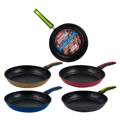 mr. handy 10-inch marble coated frying pans -- 12 per case