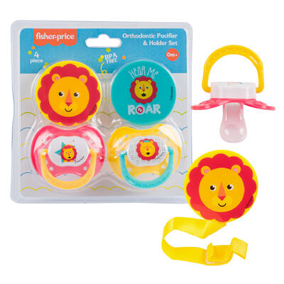 fisher price pacifier and clip sets - 4pk -- 12 per box