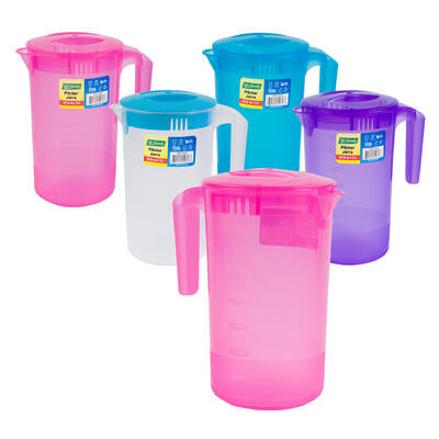 mr. handy pitcher - 2 liters - 4 assorted colors -- 24 per case