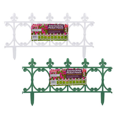 interlocking picket fence- 25 pieces - - -- 48 per case