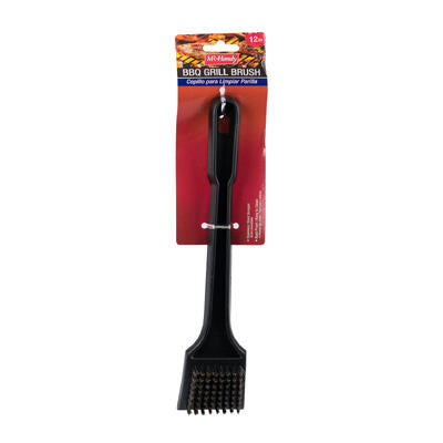 mr. handy bbq brush with plastic handle -- 24 per case