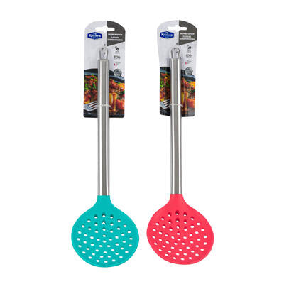 slotted spoon with stainless steel handle -13.5 in -- 48 per case