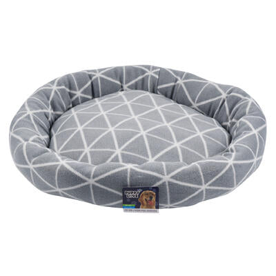 pet bed 21 - grey argyle print -- 12 per case
