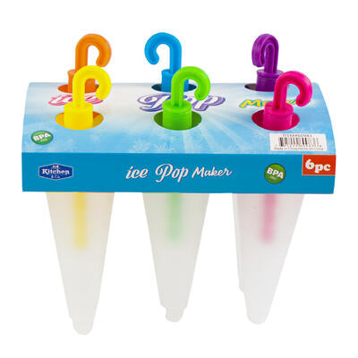 plastic umbrella ice pop maker mold - -- 12 per case