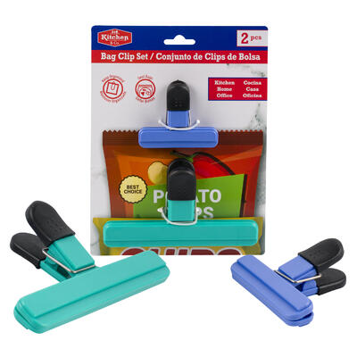 bag clips - 2pc set - 5.9in & 7.2in -- 48 per case