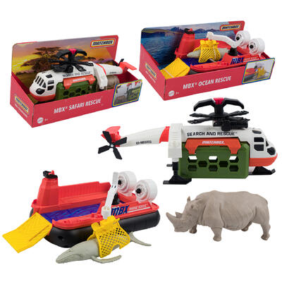 matchbox animal rescue toys - 2 assortments -- 2 per case