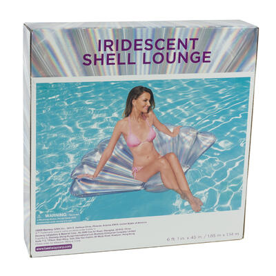 iridescent shell lounge floaters - 6ft -- 6 per case