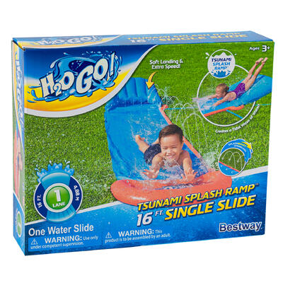 bestway h20go! tsunami splash ramp- 10 x30 -- 6 per case