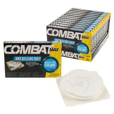 combat max ant killer bait - indoor & outdoor -- 12 per case