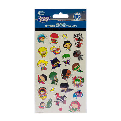 dc comics chibi characters stickers - -- 72 per box