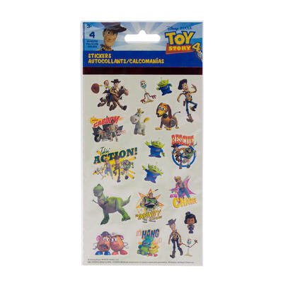 toy story 4 stickers - 4 sheets -- 72 per box