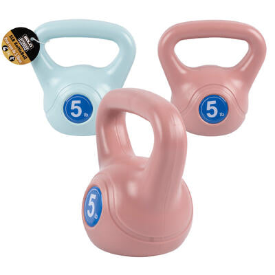 5lb kettlebells - assorted colors - - -- 4 per case