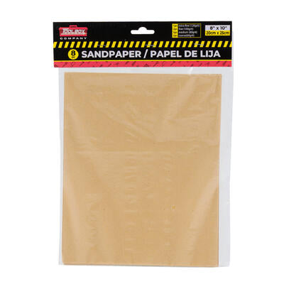 8 piece sandpaper sheets - 8x10 -- 48 per case
