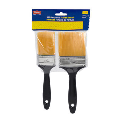 2 piece paint brush set - plastic handle -- 24 per case