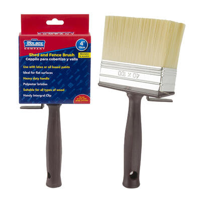 4 inch paint brush - brown plastic handle - -- 24 per case