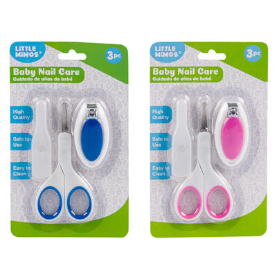 little mimos baby manicure set - assorted colors - bulk -- 48 per case