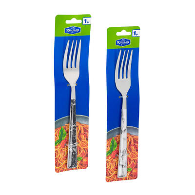 marble handle stainless steel forks - 8 inch -- 96 per case
