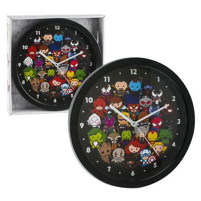 marvel heroes wall clock 10 in -- 6 per case