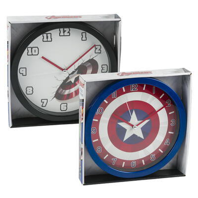 captain america wall clock 10 in -- 6 per case