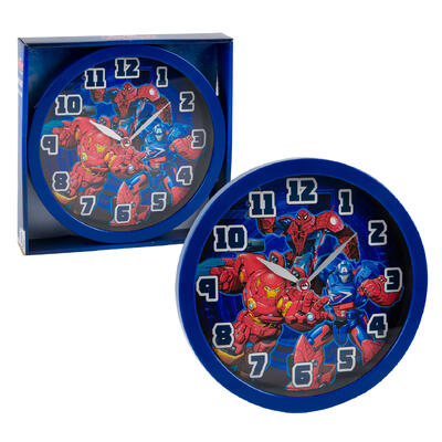 avengers wall clock 10 in - bulk -- 6 per case