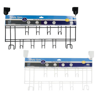 simply home over the door rack with 6 hooks -- 36 per case