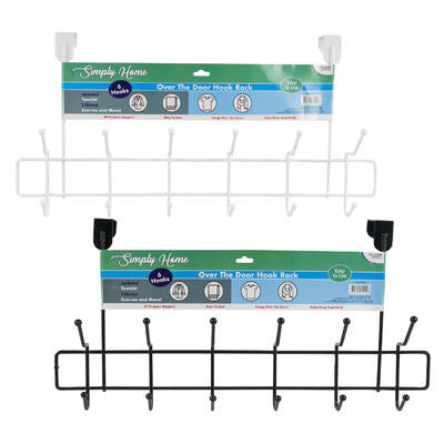 simply home over the door rack - 20 hooks -- 48 per case