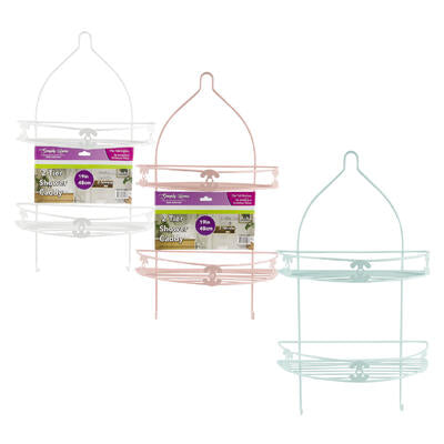 simply home 2 section shower caddy - assorted -- 12 per case
