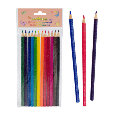 glitter colored pencils - learning days -- 12 per box
