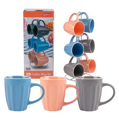 mr. handy coffee mugs 11oz - 6 piece set - -- 6 per case