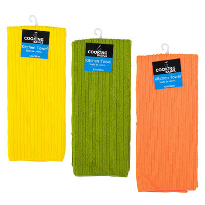 kitchen towel 15x25 - - assorted colors -- 12 per box