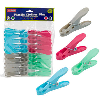 mr. handy plastic clothespins - bulk -- 48 per case