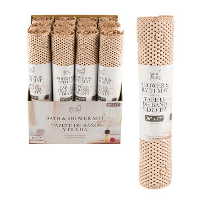 luxury bath house bath mats - 36 x 17 - ivory color -- 12 per case