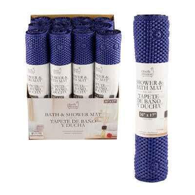 navy blue bath house bath mats - 36 in x 17 in -- 12 per case