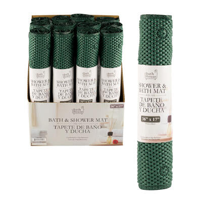 hunter green bath mats - 36 x 17 -- 12 per case