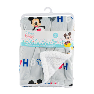 mickey mouse baby blanket - 30 x 40 -- 24 per case