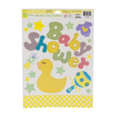 baby shower window decorations - 36 pieces per pack -- 36 per case