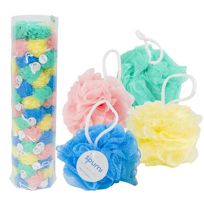 bath sponges - assorted colors -- 96 per case