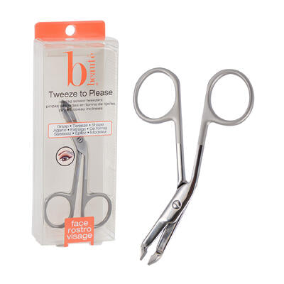 stainless steel slanted tweezers -- 36 per case