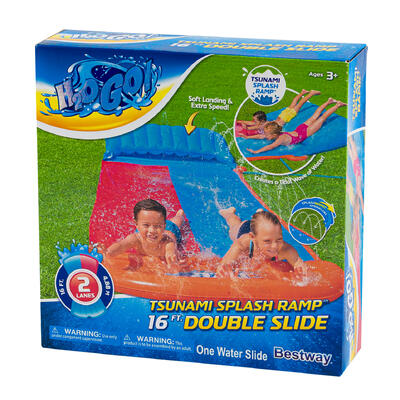 bestway h20go! double slide splash ramp - 10x30 -- 4 per case