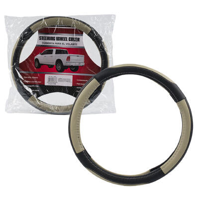 steering wheel covers - 14 - black and grey -- 12 per case