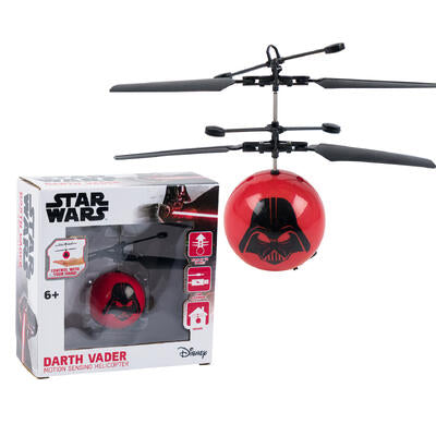 ufo darth vader ball helicopter - 6 in -- 6 per case