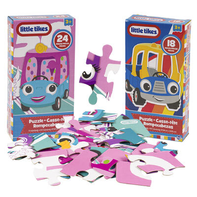 little tikes puzzles - 18 & 24 piece -- 6 per case