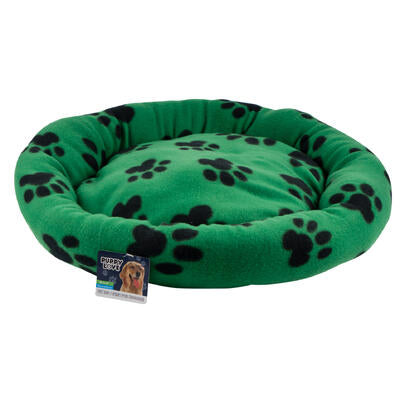 pet bed 21 - green w/ black paws -- 12 per case